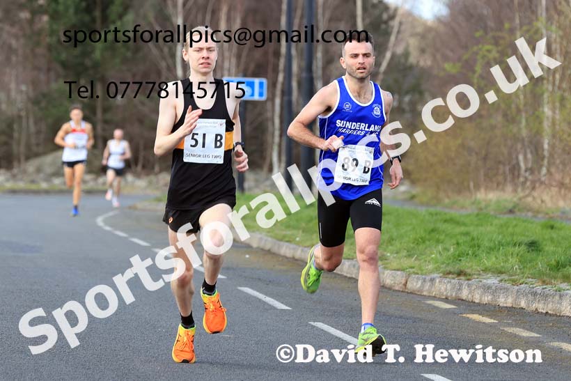 Senior mens 2024 Elswick Harriers Good Friday Relays, Newburn, Newcastle Upon Tyne  Photo: David T. Hewitson/Sports for All Pics